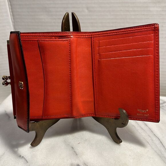 Vintage Bosca wallet buttery soft red leather made in USA - Picture 6 of 11